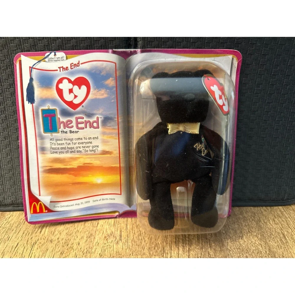 The End the Bear McDonalds TY The End Teenie Beanie Baby 1999 Rare Retired NIB‎